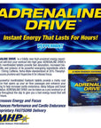 MHP Adrenaline Drive Instant Energizing Mints, Enhanced Mental Focus, Sugar Free, w/150mg Caffeine, Peppermint, 30 Tablets