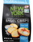 New York Style Bagel Crisps, Sea Salt, 6 Ounce