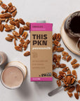 THIS PKN Pecan Nut Milk Chocolate Non Dairy Milk Alternative Made from Real Texas Pecans Plant Based Chocolate Milk Made Without Added Sugars and No GMOs or Lactose 32oz Pack of 6