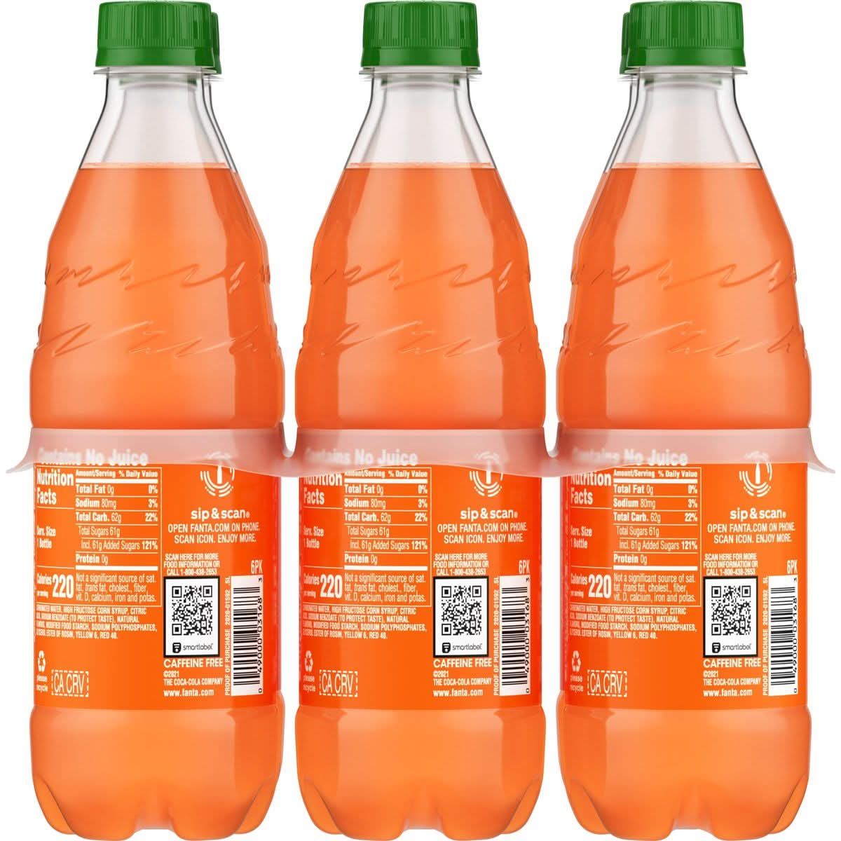 Fanta Orange 169 Fl Oz Pack of 6