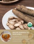 DAJUNGHEON Burdock Tea 10oz15g x 20 Tea Bags Premium Authentic KOREAN Herbal Tea Hot Cold CaffeineFree Crafted Pure Dried source Roasted Traditional Oriental Sweet Savory Soothing Refreshing wellbeing Daily Drinks 4 Seasons