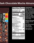 KIND Bars, Dark Chocolate Mocha Almond, Healthy Snacks, Gluten Free, Low Sugar, 5g Protein, 12 Count