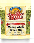 INDIA MILLS Moong Whole Green - 1 Kg