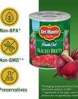 DEL MONTE FRESH CUT Canned Beets Sliced Canned Vegetables 12 Pack 825 oz Can