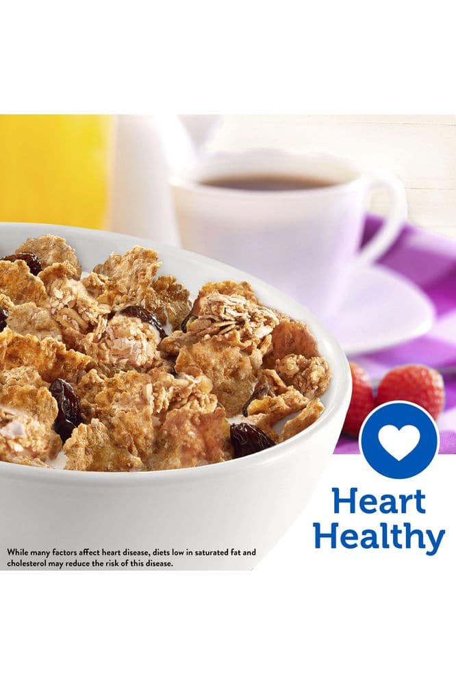 Kellogg&#39;s Raisin Bran Crunch Cold Breakfast Cereal, Fiber Cereal, Heart Healthy, Original, 15.9oz Box (1 Box)