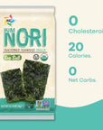 KIMNORI Seasoned Seaweed Snacks Sheets  Organic Sea Salt Flavor 12 Individual Packs Roasted Crispy Premium 100 Natural Laver Kim Nori 4g 014 Ounce @ n` wÔ +Ü