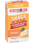 Bumble Bee Snack on the Run Chicken Salad with Crackers Kit 35 oz  Ready to Eat Spoon Included  Shelf Stable  Convenient Protein Snack