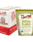 Bobs Red Mill Instant Mashed Potatoes Creamy Potato Flakes 16ounce Pack of 4