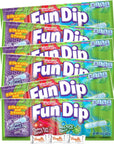 FUN DIP 3 Flavor Pack RazzApple Magic Dip Cherry Yum Diddly Dip Grape Yumtious 14oz 6 Pack WBundle Bonanza Candy