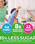 Orgain Kids Protein Powder Shake Mix Vanilla Bean Ice Cream  8g GrassFed Dairy Protein 4g Fiber 22 Vitamins  Minerals Gluten Free No Soy Ingredients Adds Healthy Nutrients to Kids Snacks 1lb