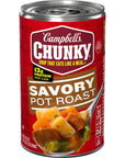 Campbell’s Chunky Soup, Savory Pot Roast Soup, 18.8 Oz Can