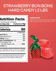 Strawberry Flavored Hard Candy Bulk Pack 2 Pounds About 120 Count