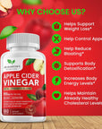 Pure 1950mg Apple Cider Vinegar Supplement | 180 Capsules | No Sour Taste | Pills for Healthy Metabolism, Bloating & Energy | Detox & Digestion Support| Non-GMO, Gluten Free | 100% Natural & Raw