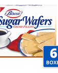 Biscos Creme Filled Sugar Wafers 6  85 oz Boxes