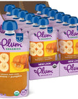 Plum Organics Stage 2 Organic Baby Food - Banana and Pumpkin - 4 oz Pouch (Pack of 12) - Organic Fruit and Vegetable Baby Food Pouch