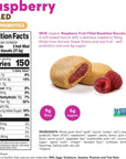 Olyra Fruit Bars Raspberry  Fruit Filled Breakfast Cookies  Kids Healthy Snacks  Low Sugar Prebiotic High Fiber PlantBased Protein Cookies  Vegan USDA Certified Organic  Boost Energy and Immunity  4 Count Pack of 3