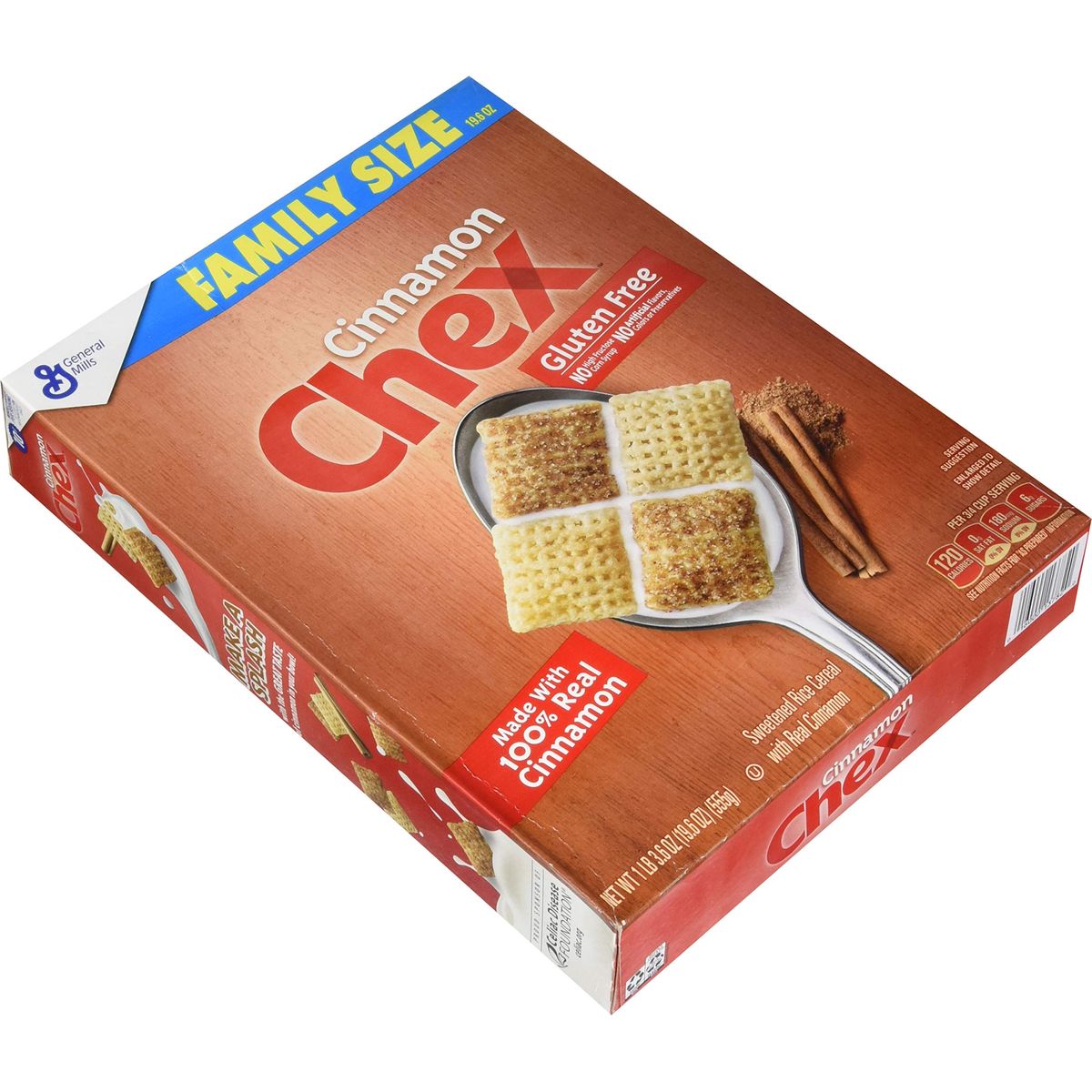 Chex CinnamonGlutenFree Breakfast Cereal 196 oz