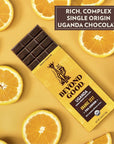 Beyond Good Chocolate Bars | 6 Pack Orange Zest Dark Chocolate | Gift Box Included | Organic, Direct Trade, Vegan, Kosher, Non-GMO | Single Origin Uganda Dark Chocolate