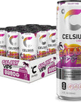 CELSIUS Sparkling Galaxy Vibe Functional Essential Energy Drink 12 Fl Oz Pack of 12