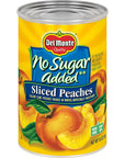 Del Monte Canned Sliced Peaches in Sweet Water No Sugar Added 145 Ounce