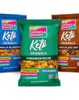 TGB Variety Granola Bites No Added Sugar High Fiber Gluten Free Keto Friendly 085oz Cereal Bag Pack of 6