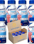 Ensure Original Milk Strawberry Flavors  Nutrition Shake With Fiber  Meal Replacement Shake to Boost Energy is Gluten Free  8 Fl OZ Pack of 6  Every Order is Elegantly Packaged in a Signature BETRULIGHT Branded Box