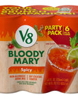 V8 Bloody Mary Spicy Mix 8 fl oz Can Pack of 6