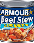 Armour Star Classic Homestyle Beef Stew Canned Food 12  20 OZ Cans