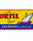 Ortiz Anchovies in Olive Oil 167oz475gr  Premium Spanish Anchovy Filets in Olive Oil  5 Pack 167oz475gr Glass Each