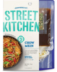 Street Kitchen 11 oz Chinese Chow Mein Noodle Kit Authentic Restaurant Quality Flavor Three Simple Steps Includes Noodles Sauce and Chow Mein Spices