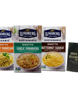 Lundberg Traditional Italian Risotto Rice  GlutenFree  3 Flavor Variety 1 each Creamy Parmesan Garlic Primavera Butternut Squash 5558 Ounces Plus Recipe Booklet Bundle