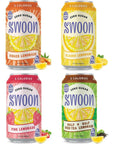 Swoon Sugar Free Lemonade Variety Pack - Low Carb, Paleo-Friendly, Gluten-Free Keto Drink - Made with 100% Natural Lemon Juice Concentrate - 12 fl oz (Pack of 12)