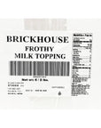 Brickhouse Frothy Milk Topping Soluble Milk 62lb Bags