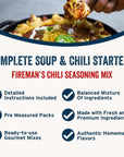 PS Seasoning Firemans Chili Seasoning Mix  Easy to Use Instant Chili Mix  Onepot Chili Seasoning