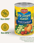 DEL MONTE No Sugar Added Fruit Cocktail Canned Fruit 12 Pack 145 oz Can