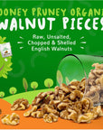 Organic Walnuts Unsalted 2 Pack 2LBS16oz bags Natural Shelled Walnut Halves  Pieces  Raw Organic Walnuts  Unsalted For Snacking Baking Topping  NonGMO No Preservatives