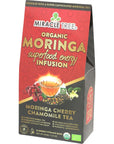 Miracle Trees Moringa Energy Tea  Cherry Chamomile Tea  Super Caffeinated Blend  Healthy Coffee Alternative Perfect for Focus  Organic Certified  NonGMO  16 Pyramid Sachets