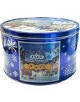 Kelsen Danish Butter Cookies in Decorative Holiday Tin, 80 Ounce (300 Cookies)