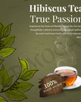 HERBOGANIC Hibiscus Herbal Tea  Digestion and Immune Support  Refreshing and Delicious Blend  Natural Ingredients  20 Tea Bags