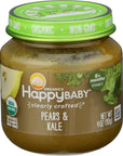 HAPPY BABY Organic Stage 2 Pears & Kale Baby Food, 4 OZ