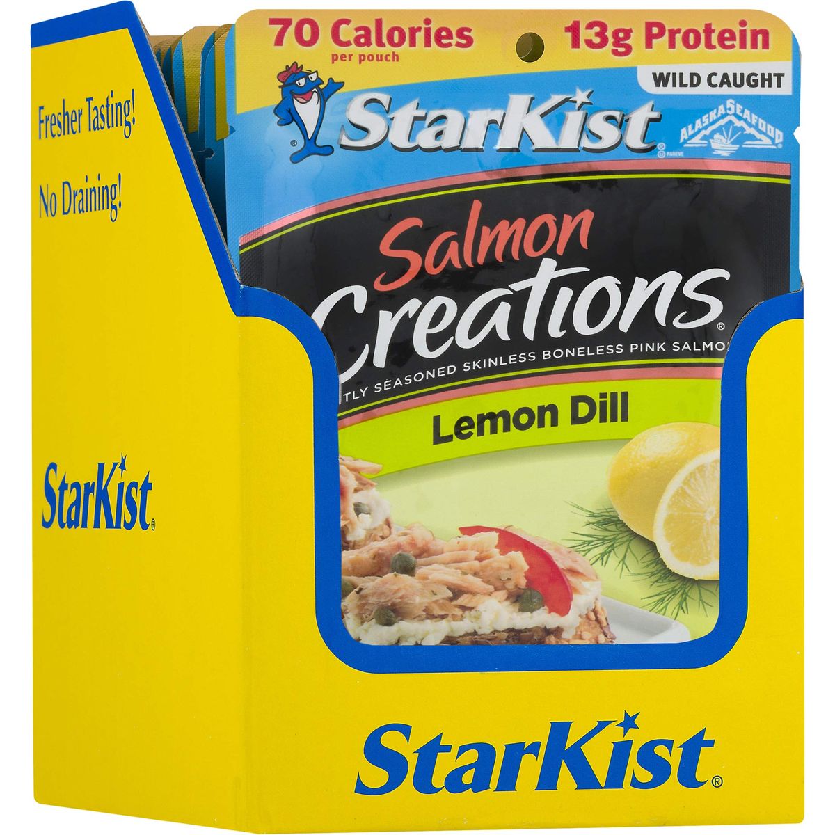 StarKist Salmon Creations Lemon Dill  26 oz Pouch Pack of 12 Packaging May Vary