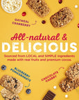 Cooper Street Cookies Healthy Breakfast Bakes Granola Bars W Blueberry Pomegranate White Chocolate Chip Cranberry  Cherries Variety Pack of 3