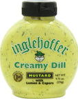 Inglehoffer Creamy Dill Mustard with Lemon  Capers 975 Ounce Squeeze Bottle Pack of 6