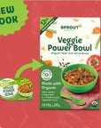 Sprout Organic Baby Food, Toddler Meals, Mediterranean Veggie Power Bowl with Beans & Quinoa, 5 Oz Bowl (8 Count)