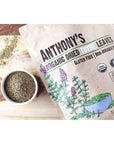 Anthony's Organic Dried Thyme Leaves, 8 oz, Gluten Free, Non Irradiated, Non GMO