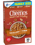 Cheerios Hearty Nut Medley Breakfast Cereal Maple Cinnamon Flavored Made With Whole Grain Family Size 20 oz