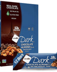 NuGo Dark Chocolate Almond With Sea Salt 12g Vegan Protein 200 Calorie Gluten Free 12 count