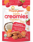 Happy Baby Organics Creamies Strawberry Raspberry & Carrot, 1 Oz