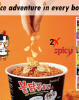 Samyang Budldak Ramen Hot and Spicy Noodles Variety Pack  10 Flavors of Fire Instant Spicy Noodles Gift Snack Pack  Includes One Pair of Chopsticks and a Complimentary Choco Pie