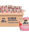 Quaker Express Cups Strawberry  Cream 12 Count